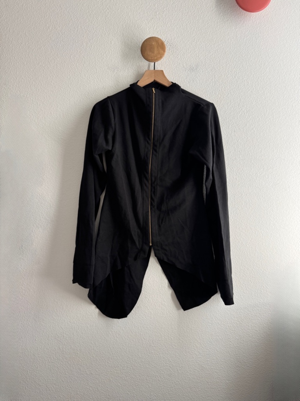Matthildur Art to Wear Lagenlook Black Zip Up Jacket